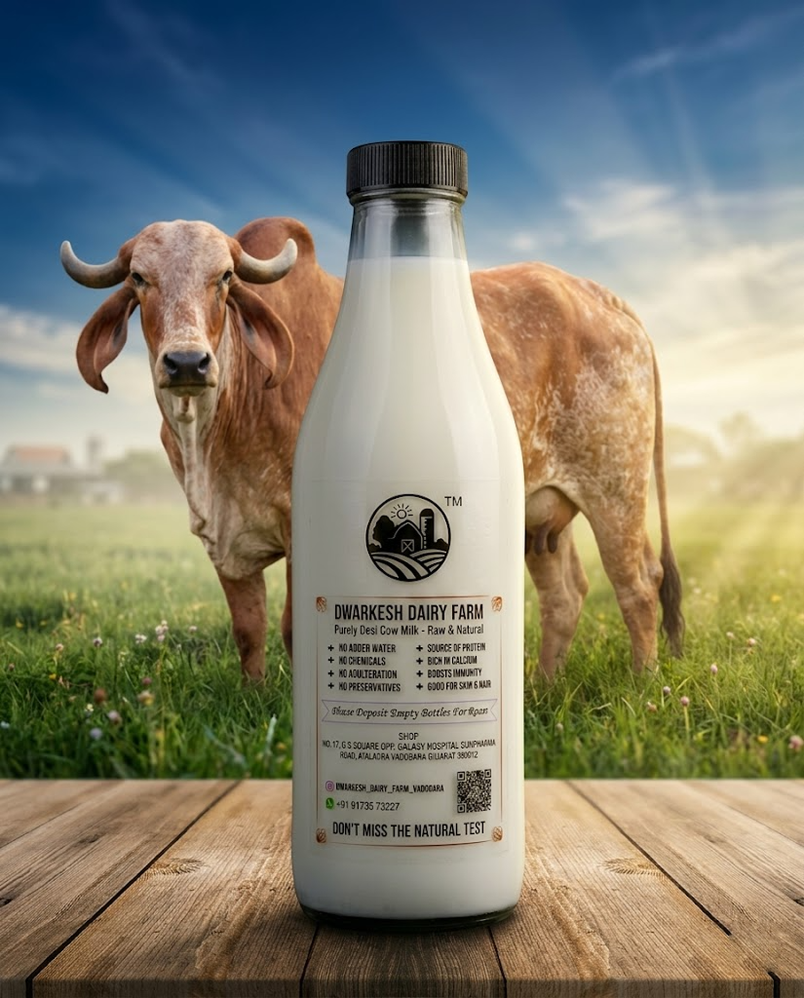 Fresh Gir Cow A2 Milk